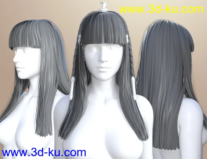 dForce Queen of the Nile Outfit and Hair for Genesis 8 Females模型的图片10