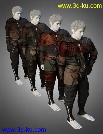 3D打印模型dForce Quest Bound Outfit Textures的图片