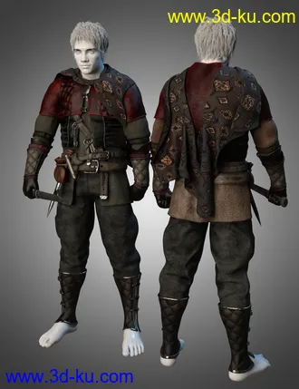 3D打印模型dForce Quest Bound Outfit Textures的图片