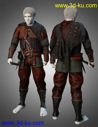 3D打印模型dForce Quest Bound Outfit Textures的图片