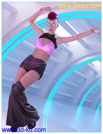 3D打印模型dForce Rave Party Outfit for Genesis 8 Female(s)的图片