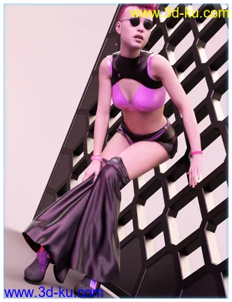 3D打印模型dForce Rave Party Outfit for Genesis 8 Female(s)的图片