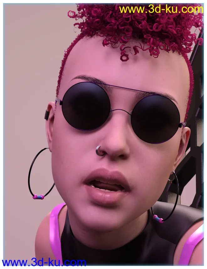 dForce Rave Party Outfit for Genesis 8 Female(s)模型的图片7