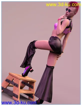 3D打印模型dForce Rave Party Outfit for Genesis 8 Female(s)的图片