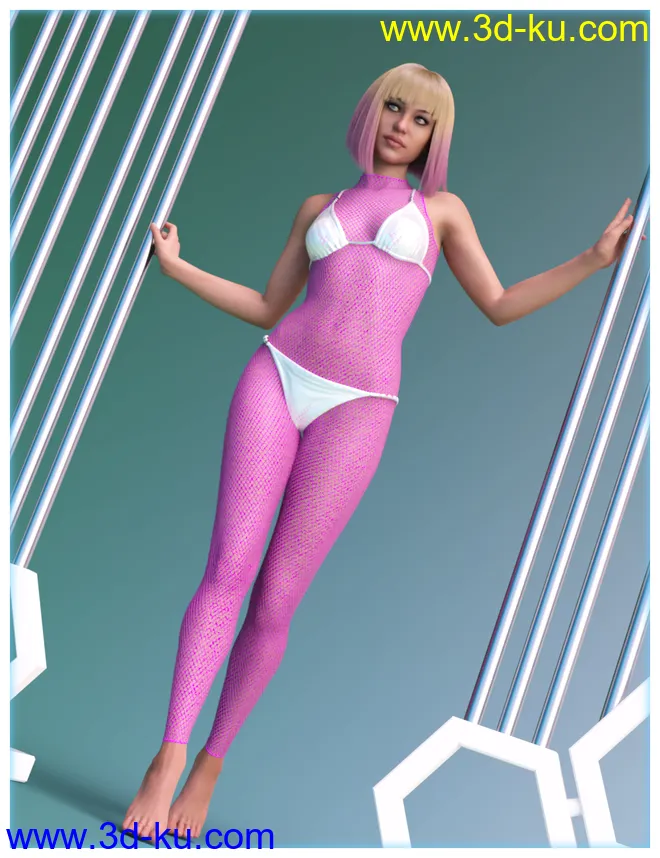 dForce Rave Party Outfit for Genesis 8 Female(s)模型的图片10