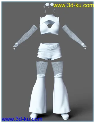 3D打印模型dForce Rave Party Outfit for Genesis 8 Female(s)的图片