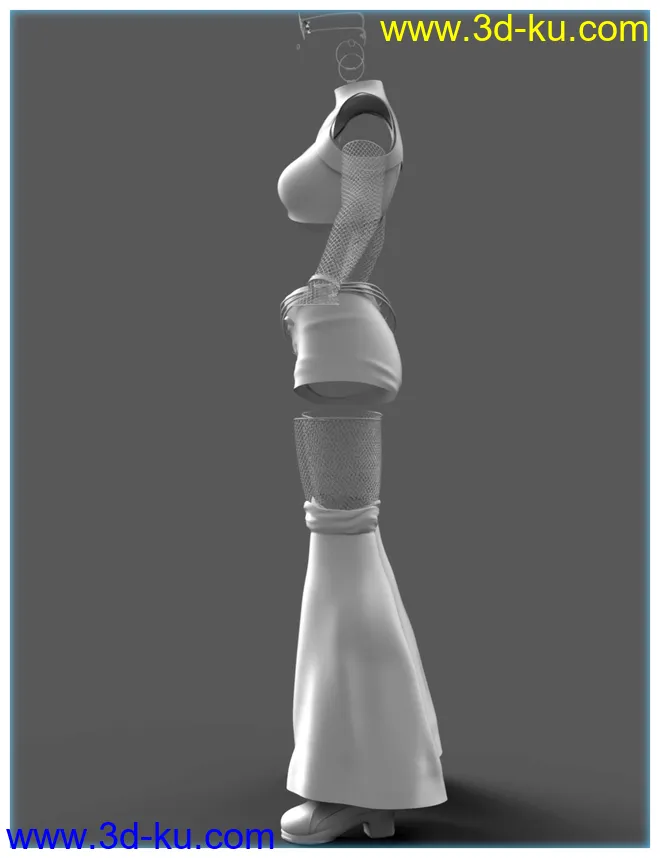 dForce Rave Party Outfit for Genesis 8 Female(s)模型的图片16