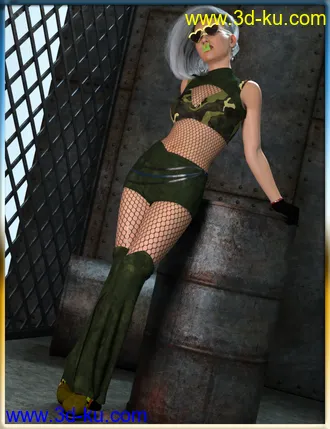 3D打印模型dForce Rave Party Outfit Raveva Textures的图片