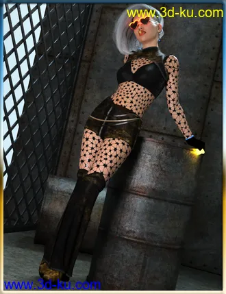 3D打印模型dForce Rave Party Outfit Raveva Textures的图片