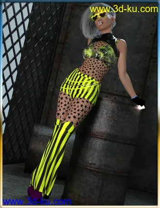 3D打印模型dForce Rave Party Outfit Raveva Textures的图片