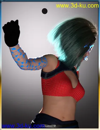 3D打印模型dForce Rave Party Outfit Raveva Textures的图片