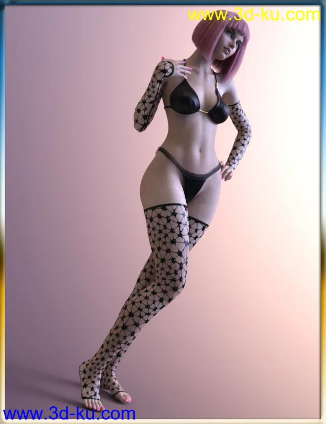 dForce Rave Party Outfit Raveva Textures模型的图片14