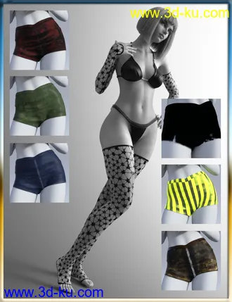 3D打印模型dForce Rave Party Outfit Raveva Textures的图片