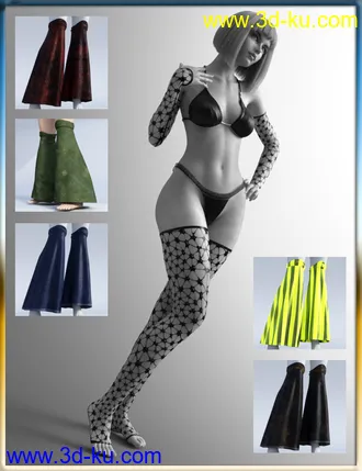 3D打印模型dForce Rave Party Outfit Raveva Textures的图片