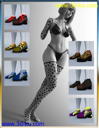 3D打印模型dForce Rave Party Outfit Raveva Textures的图片