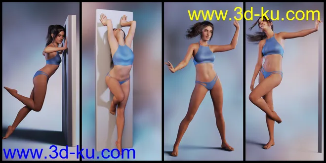 dForce Ready - Artistry in Motion Poses for Genesis 8 Female模型的图片9