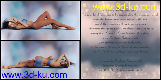 dForce Ready - Artistry in Motion Poses for Genesis 8 Female模型的图片10