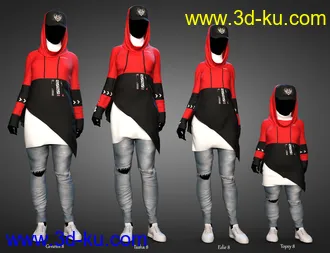 3D打印模型dForce Rebirth Outfit for Genesis 8 and 8.1的图片