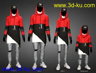 3D打印模型dForce Rebirth Outfit for Genesis 8 and 8.1的图片