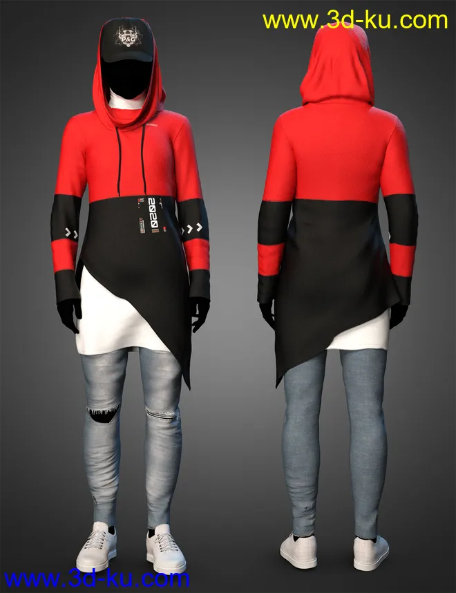 dForce Rebirth Outfit for Genesis 8 and 8.1模型的图片4