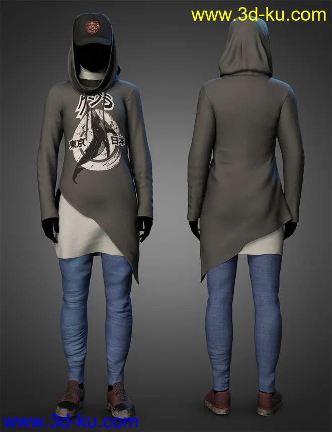 dForce Rebirth Outfit Textures模型的图片2