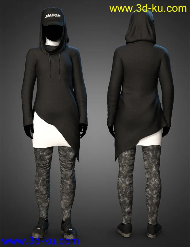 dForce Rebirth Outfit Textures模型的图片4