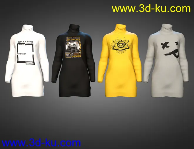 dForce Rebirth Outfit Textures模型的图片6