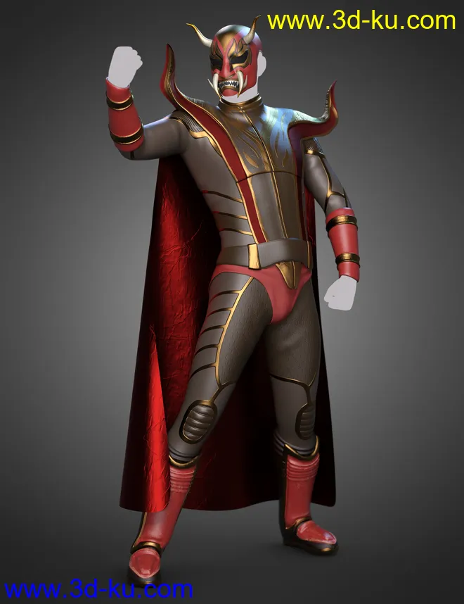 dForce Redmight Outfit for Genesis 8 and 8.1 Males模型的图片2