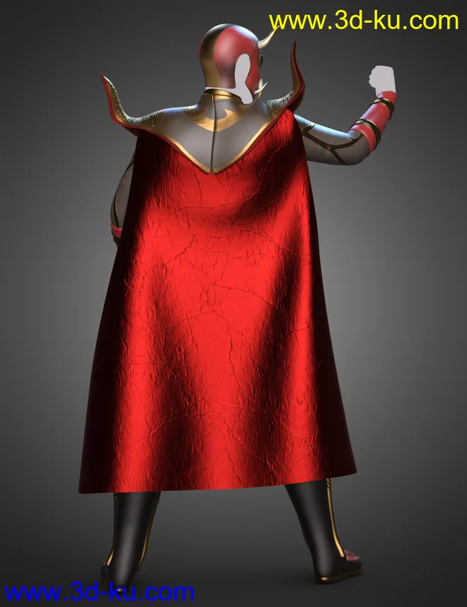 dForce Redmight Outfit for Genesis 8 and 8.1 Males模型的图片3