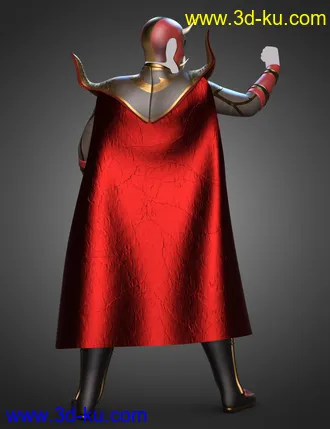 3D打印模型dForce Redmight Outfit for Genesis 8 and 8.1 Males的图片