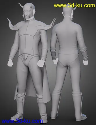 3D打印模型dForce Redmight Outfit for Genesis 8 and 8.1 Males的图片