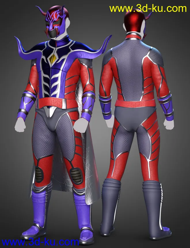 dForce Redmight Outfit Textures模型的图片2
