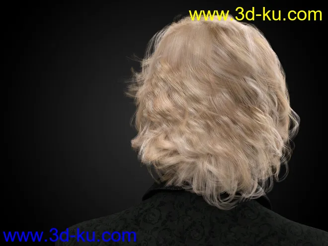 dforce Rogue Waves Hair for Genesis 8, Genesis 8.1 and Genesis 3 Males模型的图片8