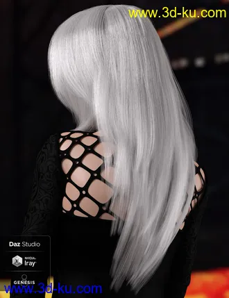 3D打印模型dForce Roxi Hair for Genesis 8 Female(s)的图片