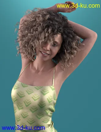 3D打印模型dForce Ruched Dress for Genesis 8 and 8.1 Females的图片