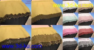 dForce Ruffle BN Off Shoulder Dress for Genesis 8 Females and Bugga Boo模型的图片17