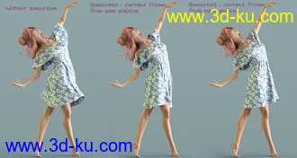 dForce Ruffle BN Off Shoulder Dress for Genesis 8 Females and Bugga Boo模型的图片19