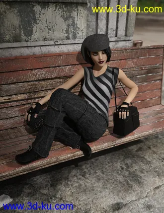 3D打印模型dforce Scene Kid Outfit for Genesis 8 Female的图片