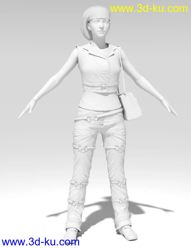 dforce Scene Kid Outfit for Genesis 8 Female模型的图片8