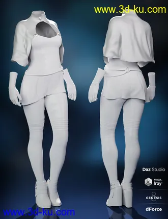 3D打印模型dForce Sergeant Master Outfit for Genesis 8 Female(s)的图片