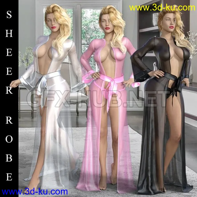 dForce Sheer Robe G8F模型的图片1