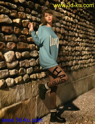 3D打印模型dForce Shirley Lee Outfits for Genesis 8 and 8.1 Female的图片