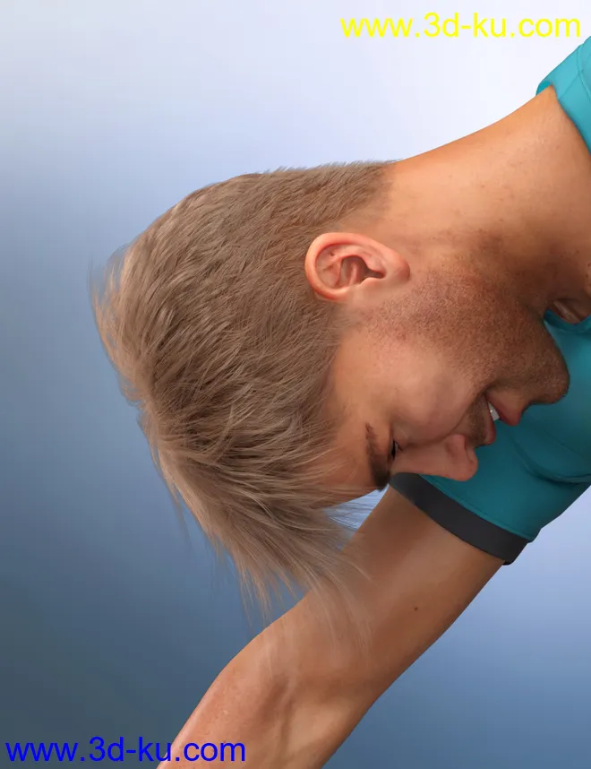 dForce Shy Style Hair for Genesis 8模型的图片7