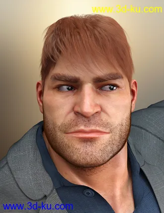 3D打印模型dForce Shy Style Hair for Genesis 8的图片