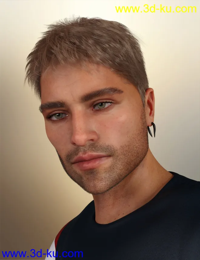 dForce Shy Style Hair for Genesis 8模型的图片13