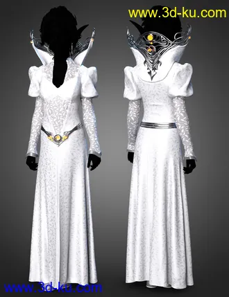 3D打印模型dForce Silver Elf Outfit Textures的图片