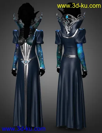 3D打印模型dForce Silver Elf Outfit Textures的图片