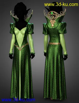 3D打印模型dForce Silver Elf Outfit Textures的图片