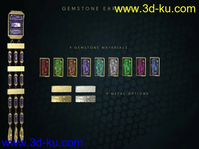 dForce Speakeasy Hair for Genesis 8, 8.1, and 3 Females模型的图片8