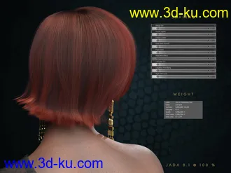 3D打印模型dForce Speakeasy Hair for Genesis 8, 8.1, and 3 Females的图片